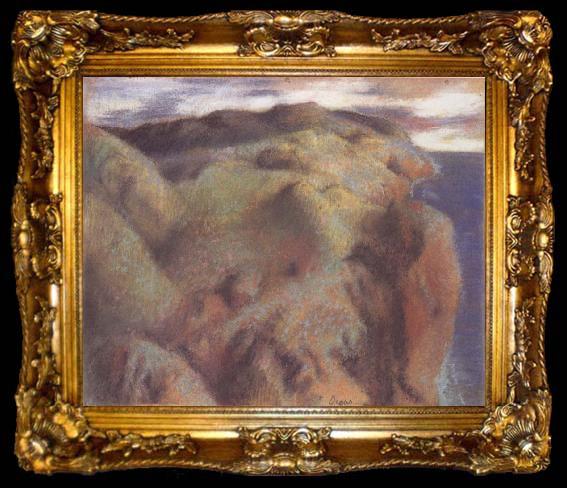 framed  Edgar Degas Landscape, ta009-2